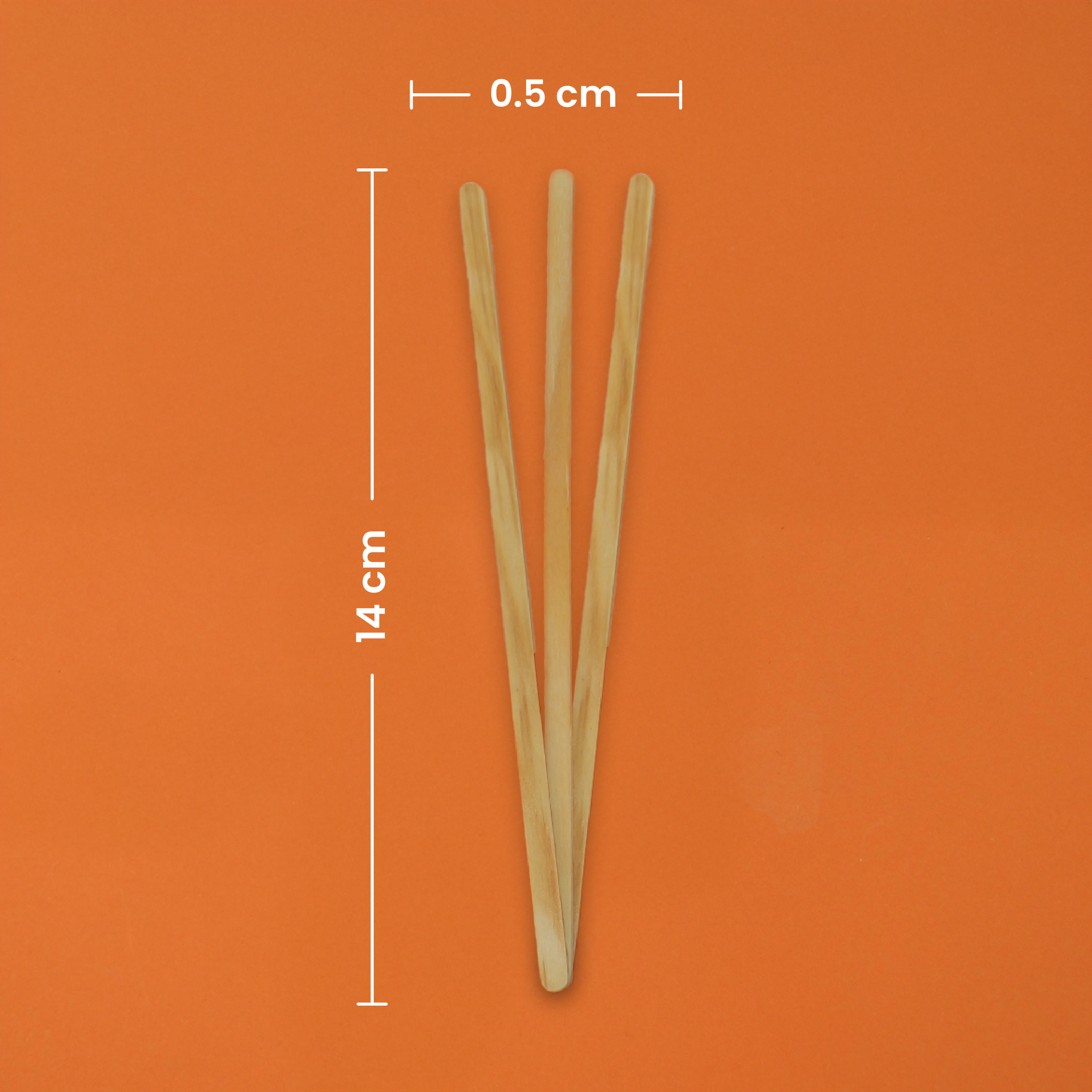 Agitador de Madera | Madera | 14 cm | Compostable y biodegradable