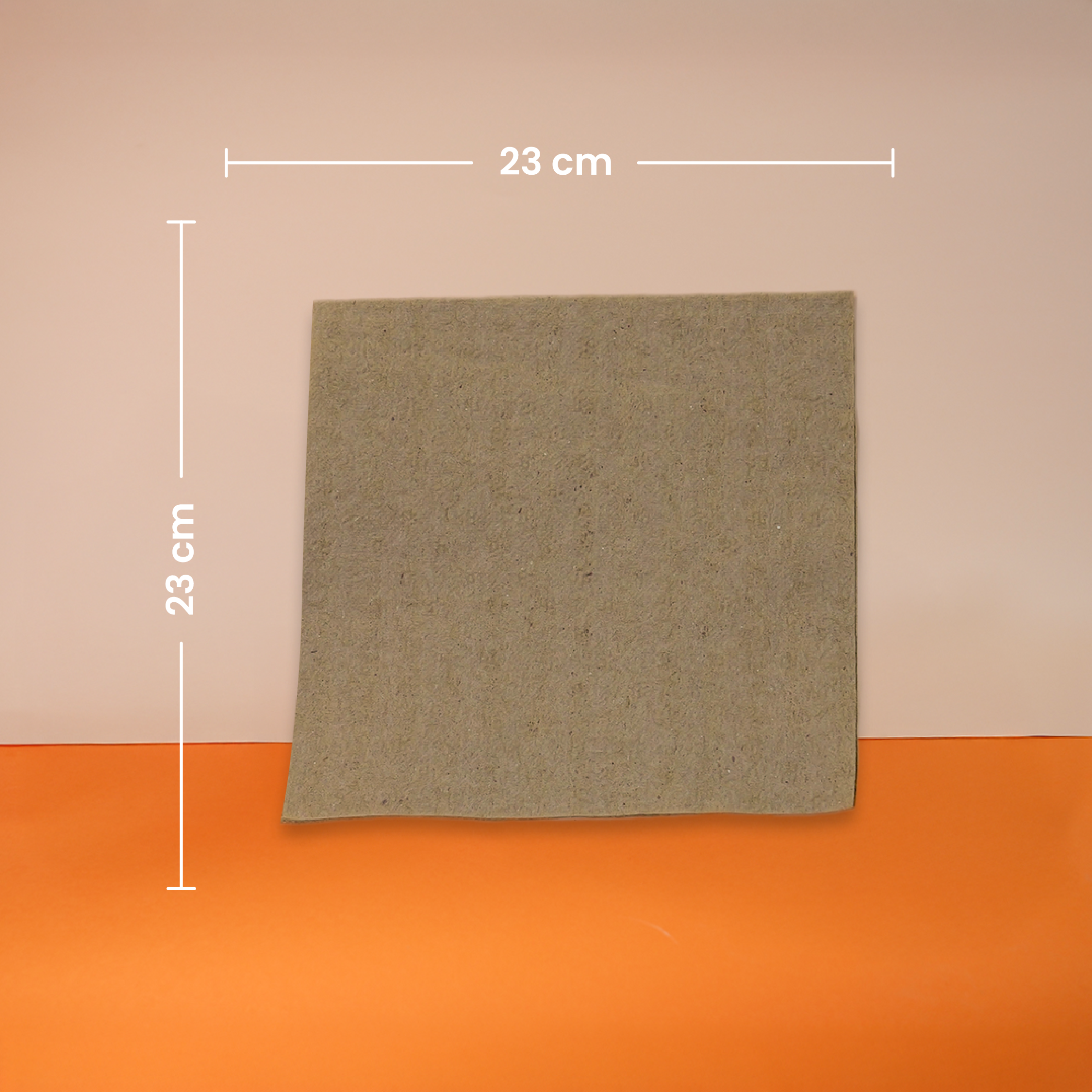 Servilletas Kraft | Papel Reciclado Kraft | 24 x 24 cm | Compostable y biodegradable
