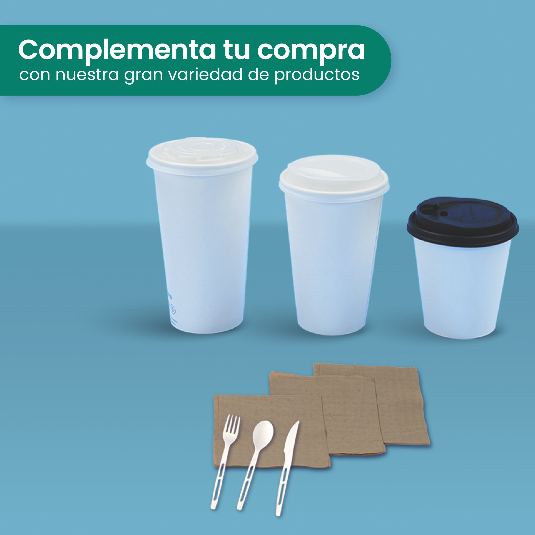 Vaso Térmico Con Diseño Cafetero | Papel - Ácido Poliláctico PLA | 8 oz / 236 ml | Compostable y biodegradable