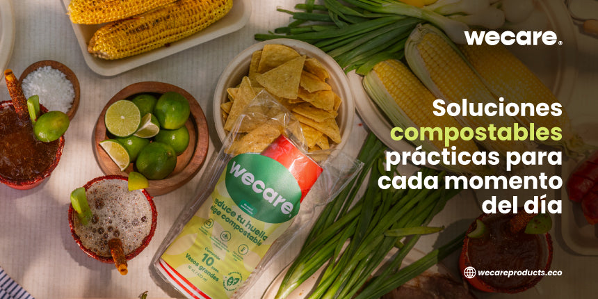 Soluciones compostables prácticas para cada momento del día