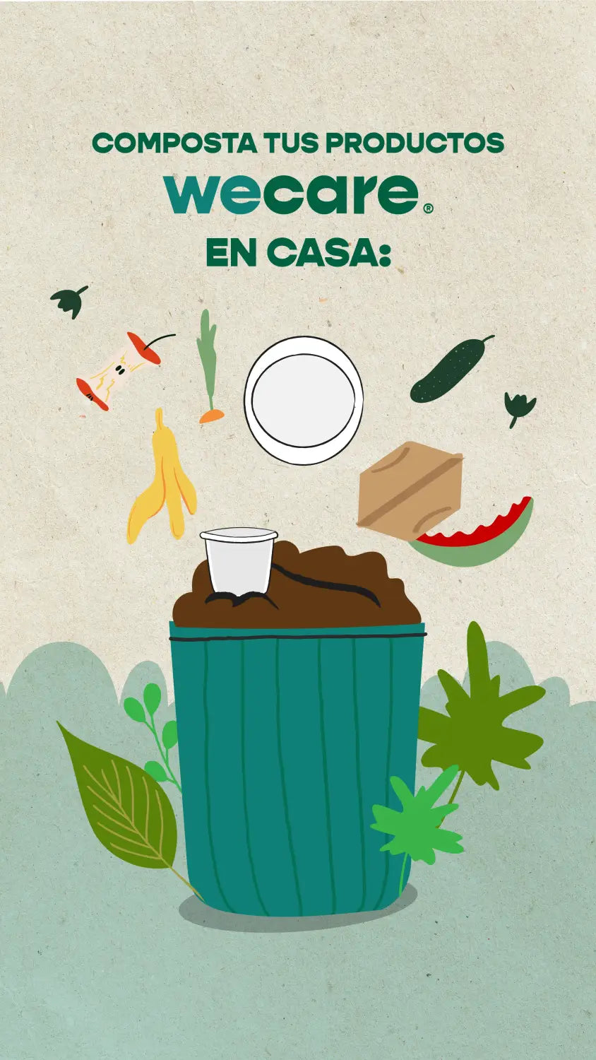 ¿Cómo hacer composta en casa? CON TUS DESECHABLES WECARE