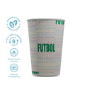 Vaso de Papel 10 piezas | Edición Fútbol | 16 oz / 473 ml | Compostable