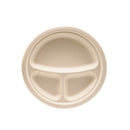 Plato  3 Div. Retail  | Bagazo Trigo | 9 " / 22.8 cm | Compostable y biodegradable