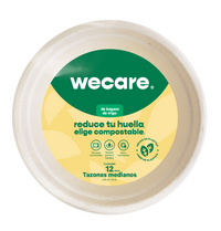 Tazón Retail | Bagazo Trigo | 16 oz | Compostable y biodegradable