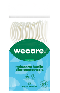 Cuchara Chica 5" Retail | Ácido Poliláctico Cristalizado CPLA | Compostable y biodegradable