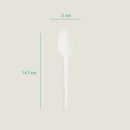 Cucharas medianas 6" CPLA - compostable