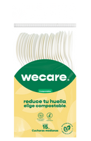 Cuchara Mediana 6" Retail | Ácido Poliláctico Cristalizado CPLA | Compostable y biodegradable