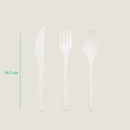 Set de cubiertos 6" CPLA - compostable