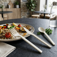 Set de cubiertos 6" CPLA - compostable