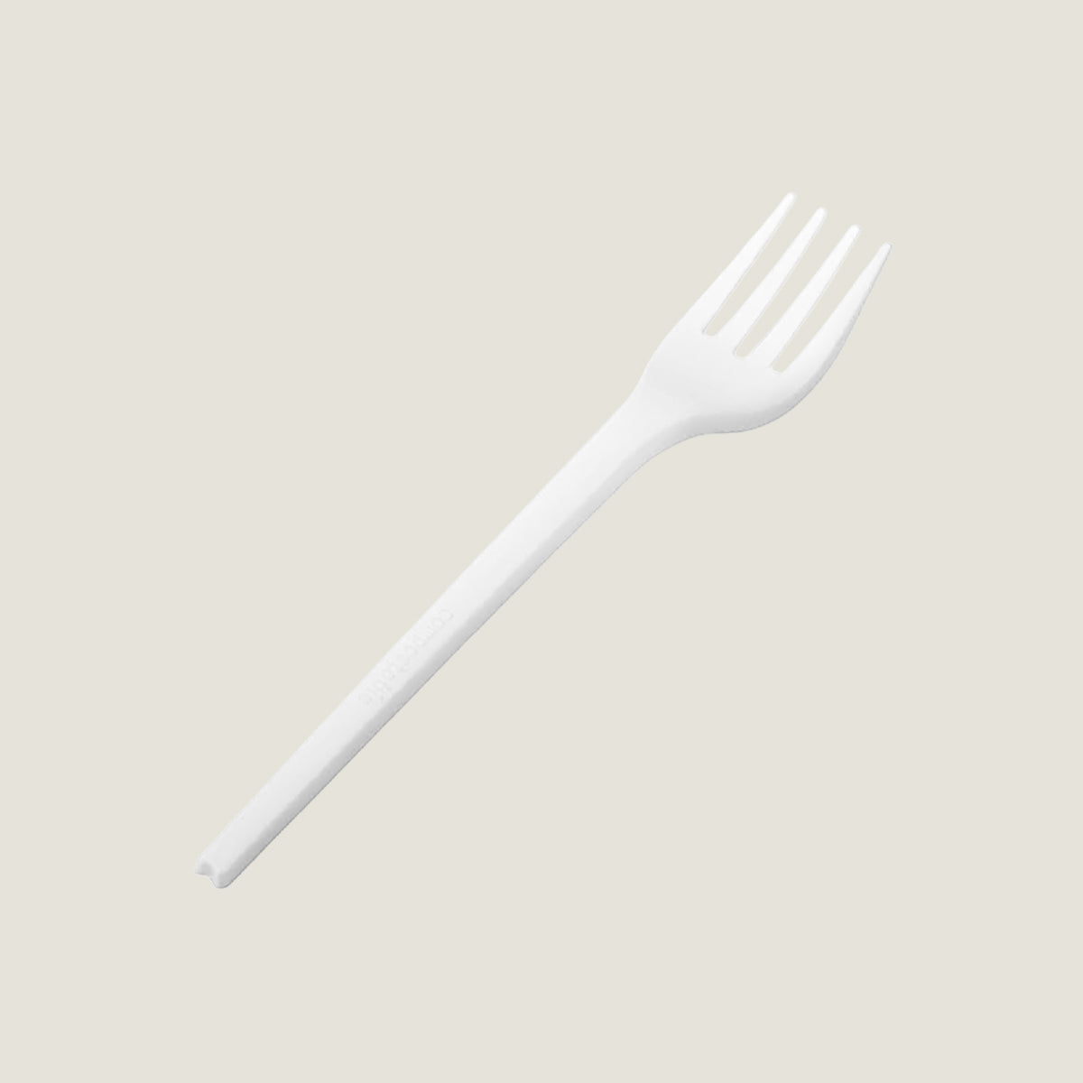 Tenedor mediano 6" CPLA - compostable