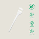 Tenedor mediano 6" CPLA - compostable