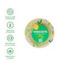 Plato Pastelero Liso | Bagazo de Trigo | 6 Pulgadas | 15 cm | Compostable