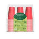 Vaso Rojo Desechable de Papel | 16 oz / 473 ml | Compostable