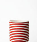Vaso Rojo Desechable de Papel | 16 oz / 473 ml | Compostable