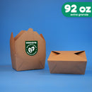 Caja Papel Delivery | Papel PLA | Extra Grande 92 oz | Compostable y biodegradable