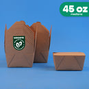 Caja Papel Delivery | Papel PLA | Mediana 45 oz | Compostable y biodegradable