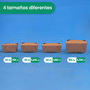 Caja Papel Delivery | Papel PLA | Grande 66 oz | Compostable y biodegradable