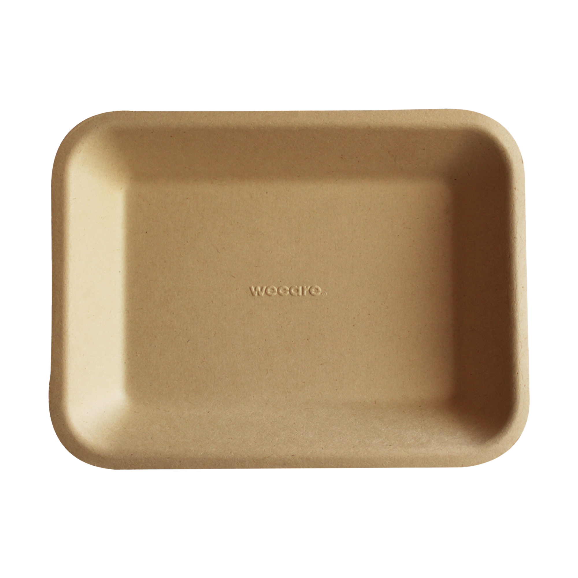 Charola Mediana Retail | Bagazo Trigo | 20x15 cm | Compostable y biodegradable