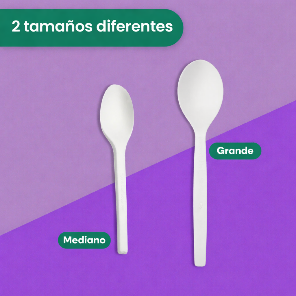 Cuchara | Ácido Poliláctico Cristalizado CPLA | Compostable y biodegradable