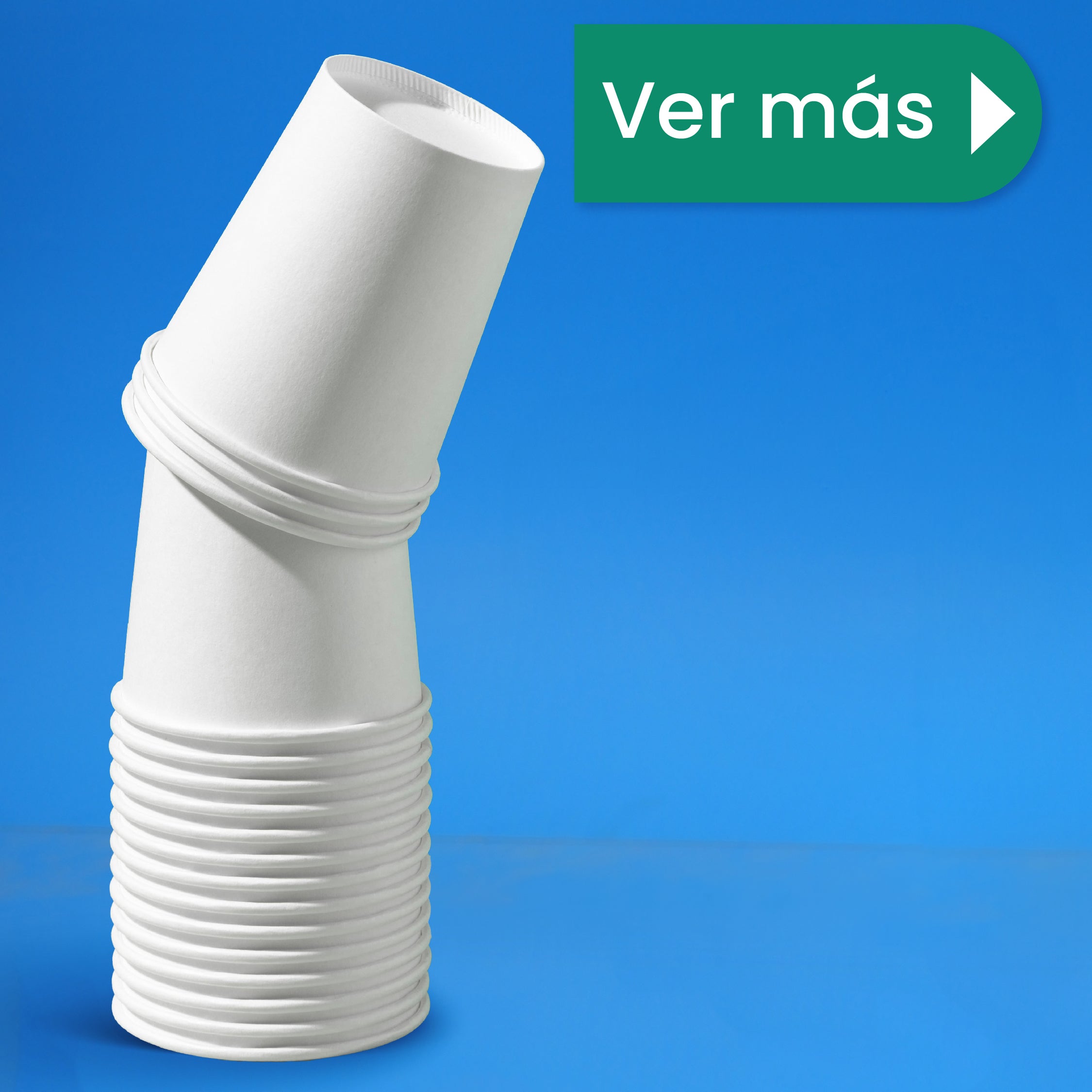 Contenedor Vaso Térmico | Papel - Ácido  Poliláctico PLA | 8 oz / 236 ml | Compostable y biodegradable