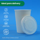 Contenedor Vaso Térmico | Papel - Ácido  Poliláctico PLA | 32 oz / 946 ml | Compostable y biodegradable