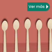Cuchara | Madera | 6.5" / 16.5 cm | Compostable y biodegradable