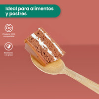Cuchara | Madera | 6.5" / 16.5 cm | Compostable y biodegradable
