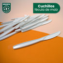 Cuchillo | Fecula Maíz | Biodegradable | Variedad De Tamaños y biodegradable