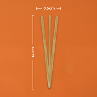 Agitador de Madera | Madera | 14 cm | Compostable y biodegradable