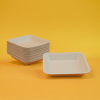 Charola Chica | Bagazo Trigo |15x15 cm | Compostable y biodegradable