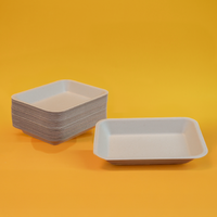 Charola Mediana | Bagazo Trigo | 20x15 cm | Compostable y biodegradable