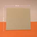 Papel encerado | Papel Reciclado Kraft | 30 x 30 cm | Compostable y biodegradable