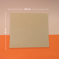 Papel encerado | Papel Reciclado Kraft | 30 x 30 cm | Compostable y biodegradable