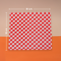 Papel encerado | Papel Reciclado Kraft | 30 x 30 cm | Compostable y biodegradable