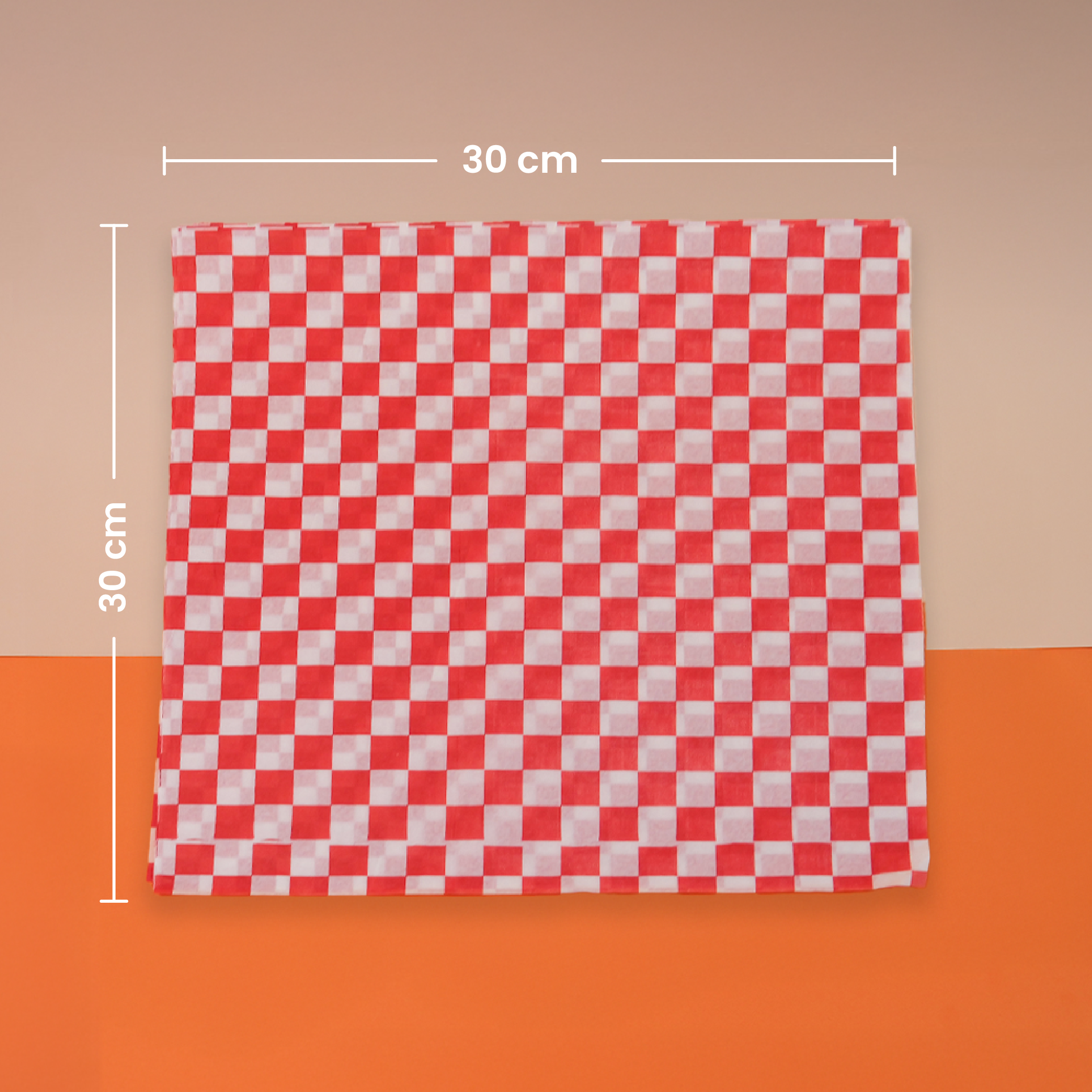 Papel encerado | Papel Reciclado Kraft | 30 x 30 cm | Compostable y biodegradable