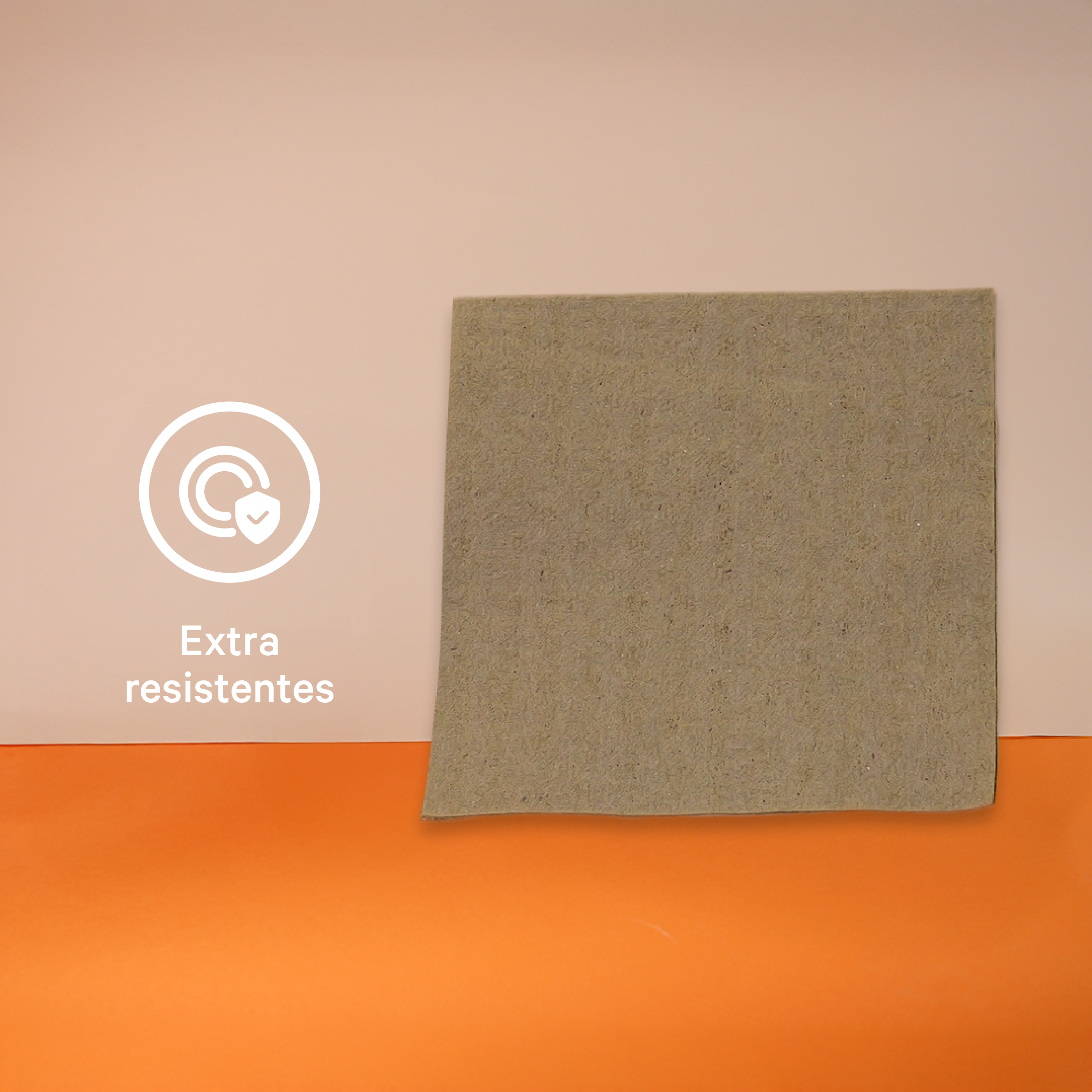 Servilletas Kraft  | Papel Reciclado Kraft | 24 x 24 cm | Compostable y biodegradable