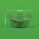 Souffle Clear | Ácido  Poliláctico PLA | 2 oz / 59 ml | Compostable y biodegradable