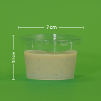 Souffle Clear | Ácido  Poliláctico PLA | 4 oz  / 118 ml | Compostable y biodegradable