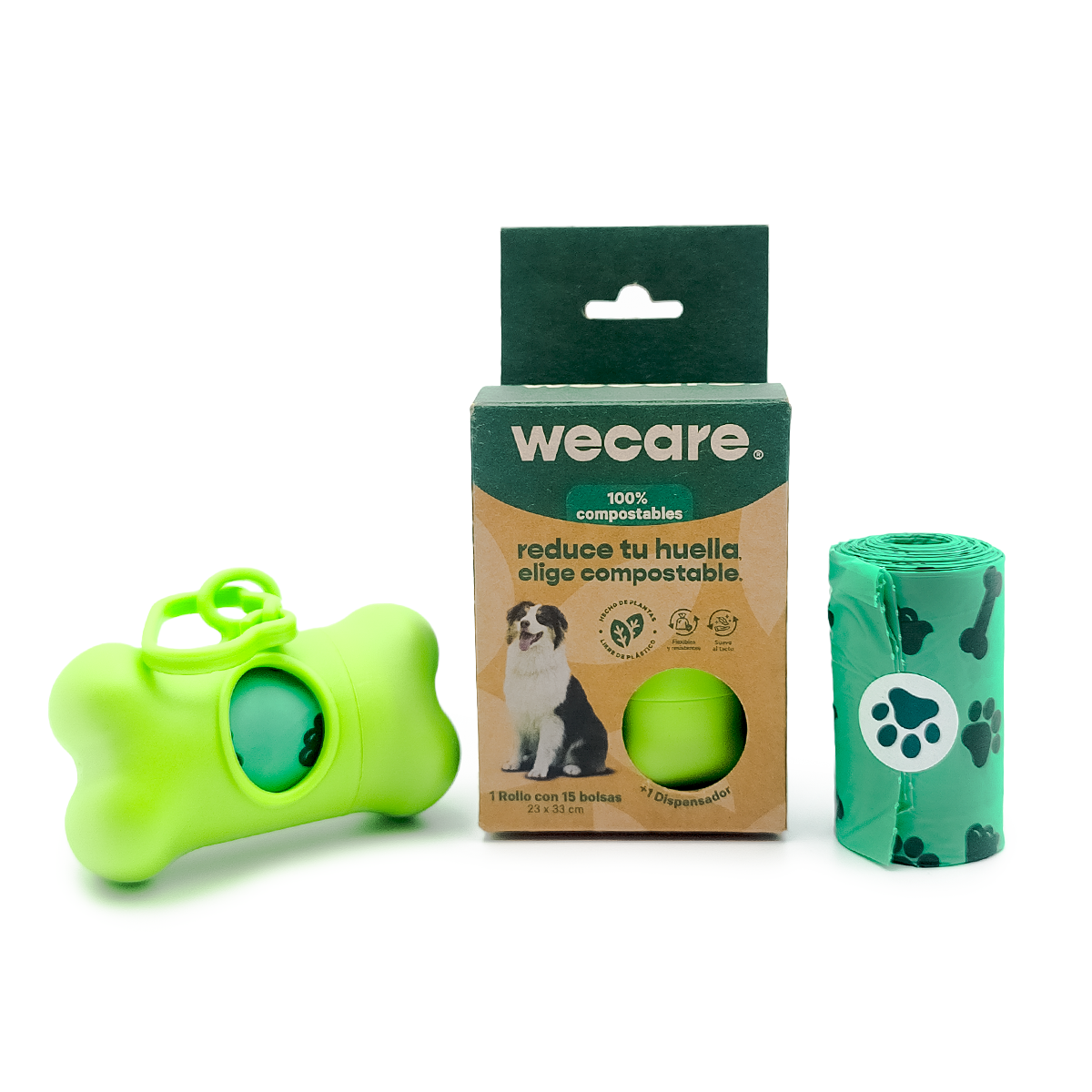 Bolsa Para Mascotas + Dispensador | PBAT | Biodegradable y Compostable