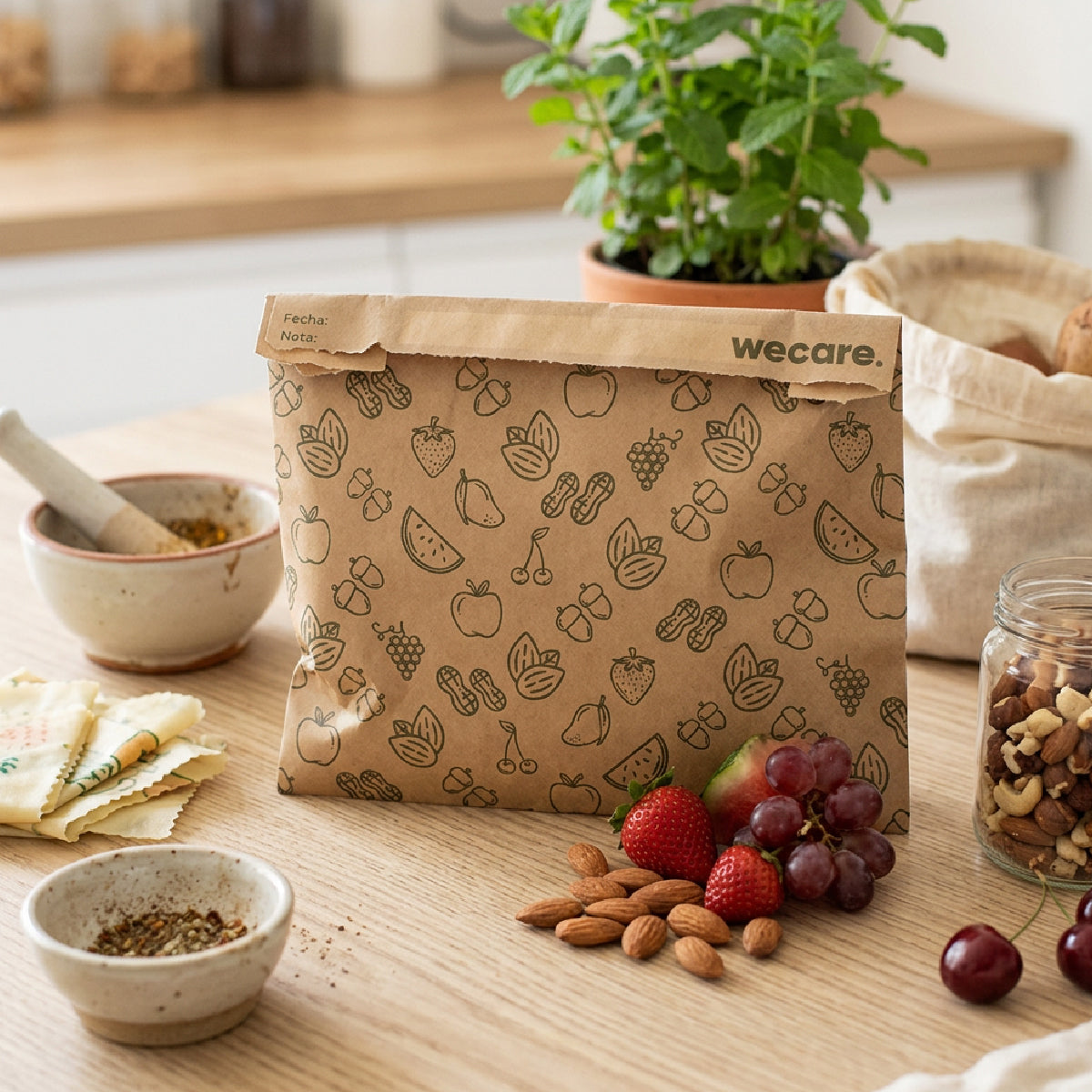 Bolsa de papel para sknacks - compostable