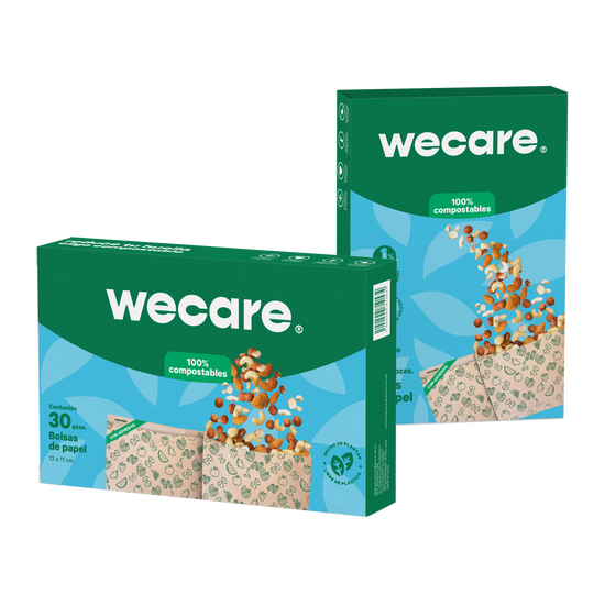 Bolsas Papel Snacks | Con Cierre Adhesivo | Papel Kraft | 900 pz | Compostable y biodegradable
