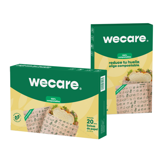 Bolsas Papel Sandwich | Con Cierre Adhesivo | Papel Kraft | 600 pz | Compostable y biodegradable