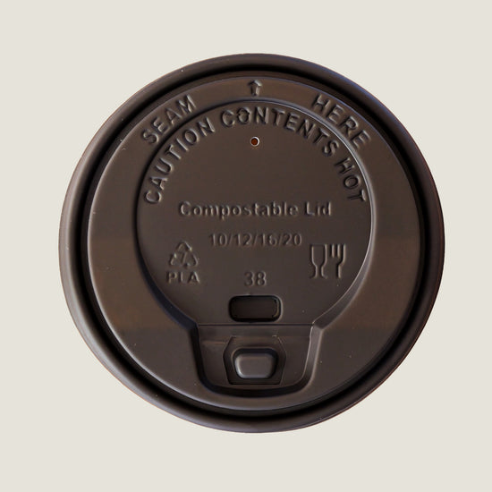 Tapa negra cafetera CPLA - compostable