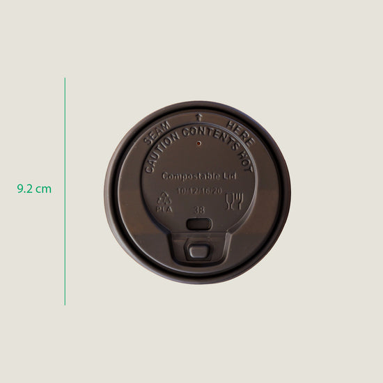 Tapa negra cafetera CPLA - compostable