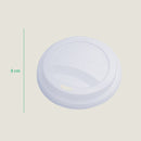 Tapa vaso cafetero 8 oz CPLA - compostable