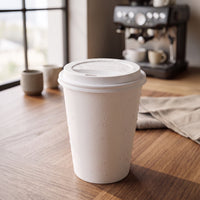 Tapa vaso cafetero 8 oz CPLA - compostable