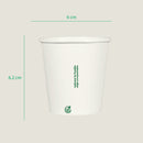 Vaso térmico cafetero Papel + PLA 4 oz - compostable