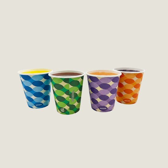Vaso térmico fiesta 10 oz papel + PLA - compostable