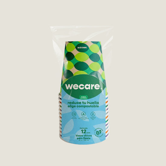 Vaso térmico fiesta 10 oz papel + PLA - compostable