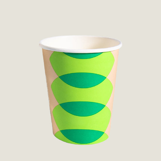 Vaso térmico 8 oz papel + PLA - compostable